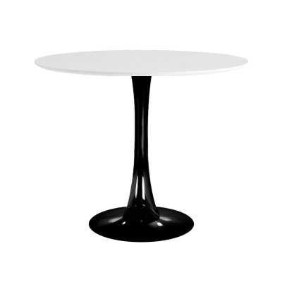 MESA GINA NEGRA-BLANCA 90X90 2