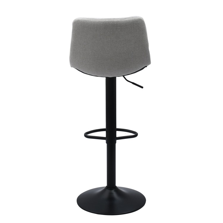 TABURETE CAPI TEXTIL GRIS PATA NEGRA