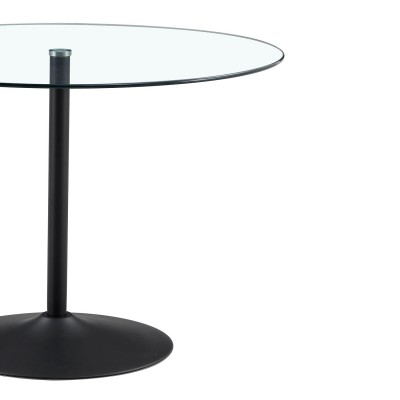 MESA CORAL TRANSPARENTE PATA NEGRA 2