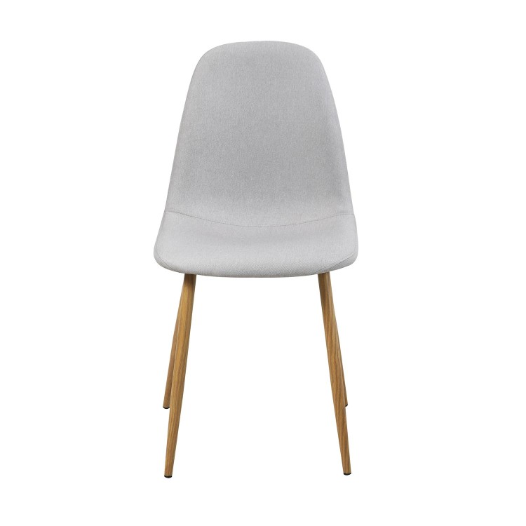 SILLA FRIDA GRIS CLARO PATA NATURAL