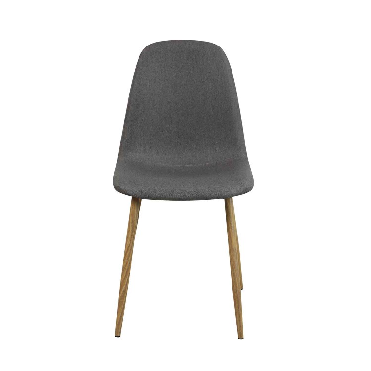 SILLA FRIDA GRIS COFFEE PATA NATURAL