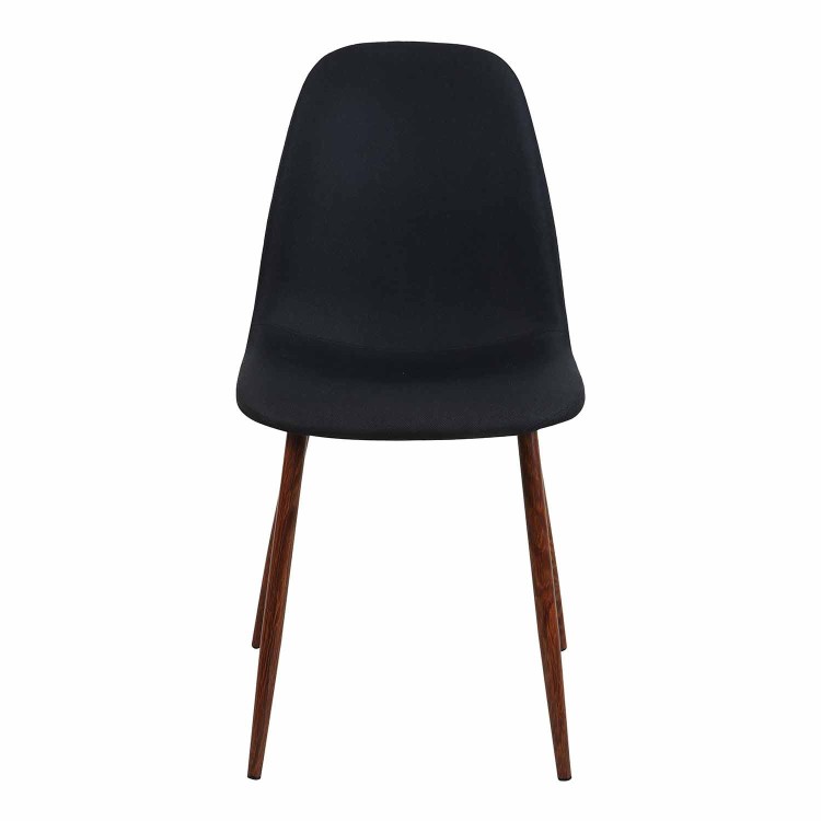 SILLA FRIDA NEGRA PATA NOGAL