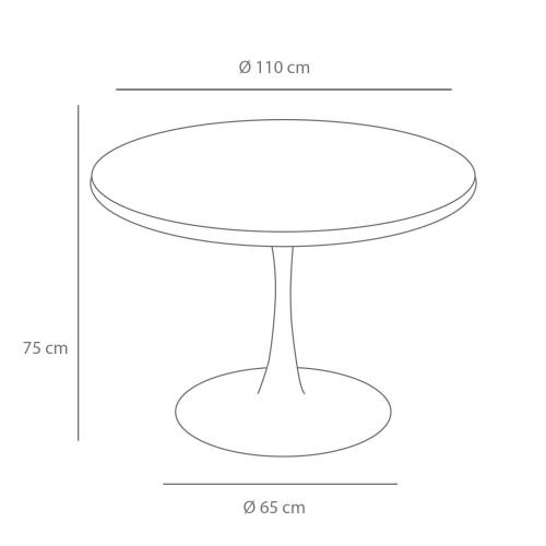  MESA REDONDA TEBA MADERA PATA NEGRA 110