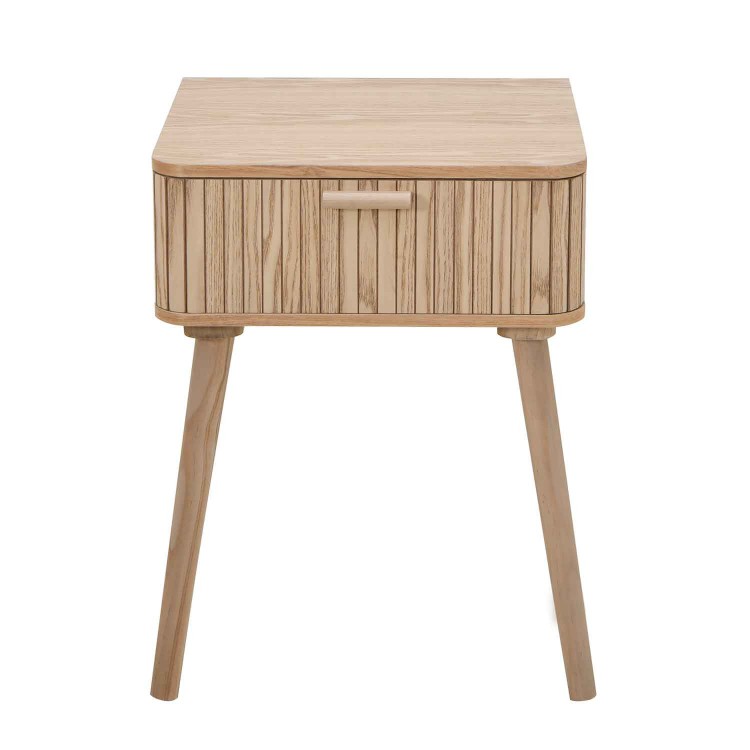 MESITA 1 CAJÓN RAYAS NATURAL