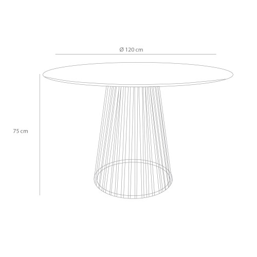 MESA NINA BLANCA 120 CM