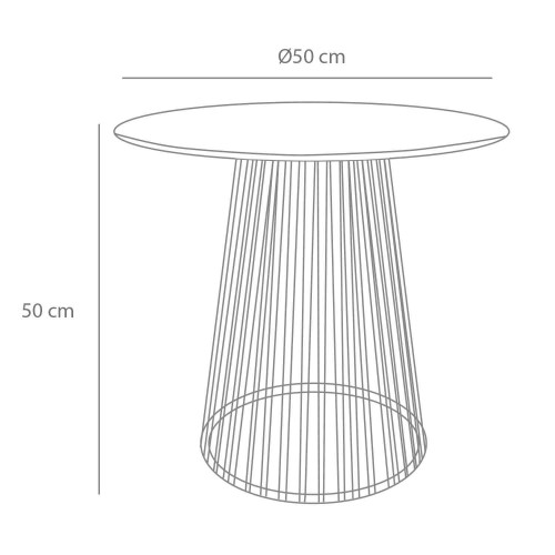 MESA NINA CENTRO NOGAL 50 CM