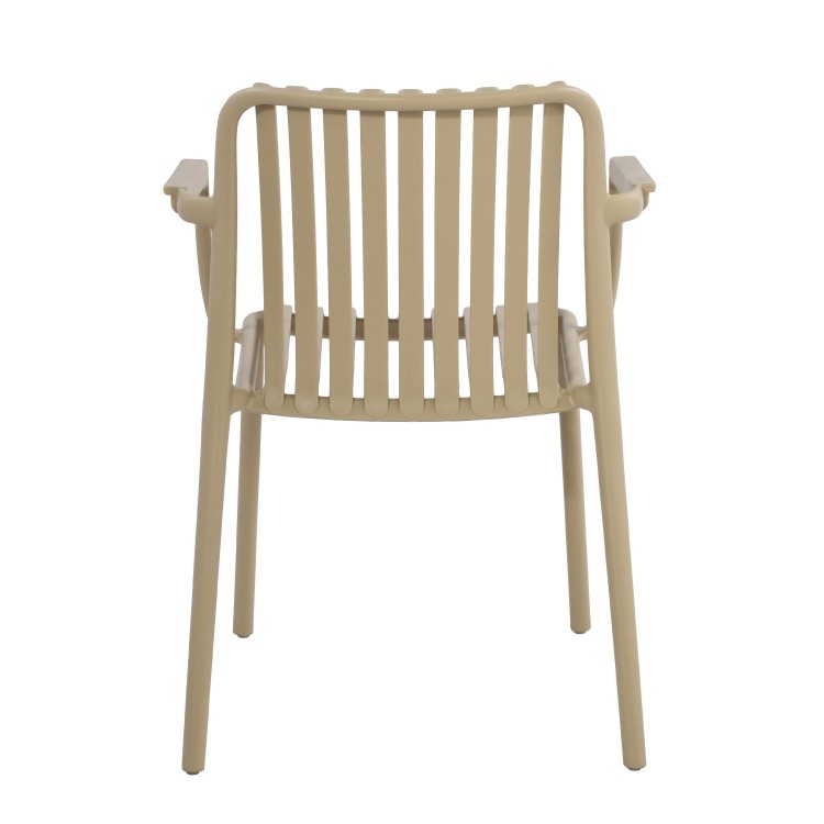 Chaise avec accoudoirs Cloe sable - Casa Thai