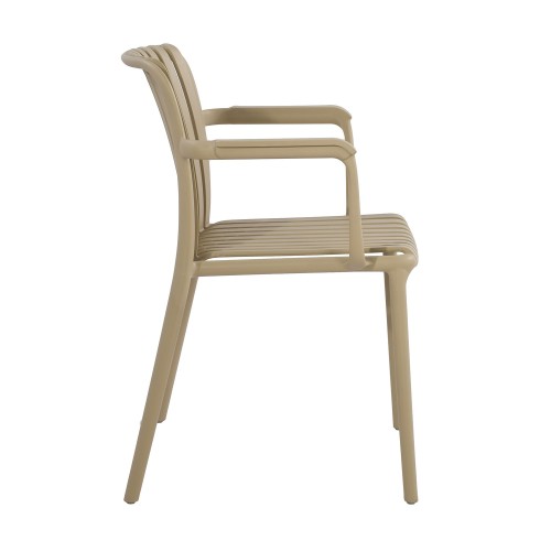 Silla con reposabrazos Cloe Arena-Casa Thai