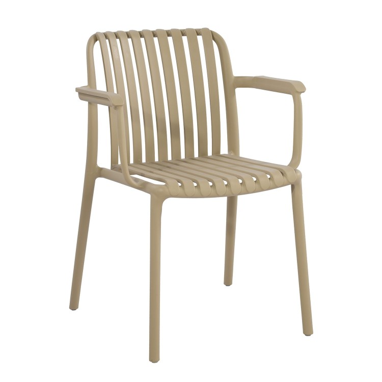 Silla con reposabrazos Cloe Arena-Casa Thai