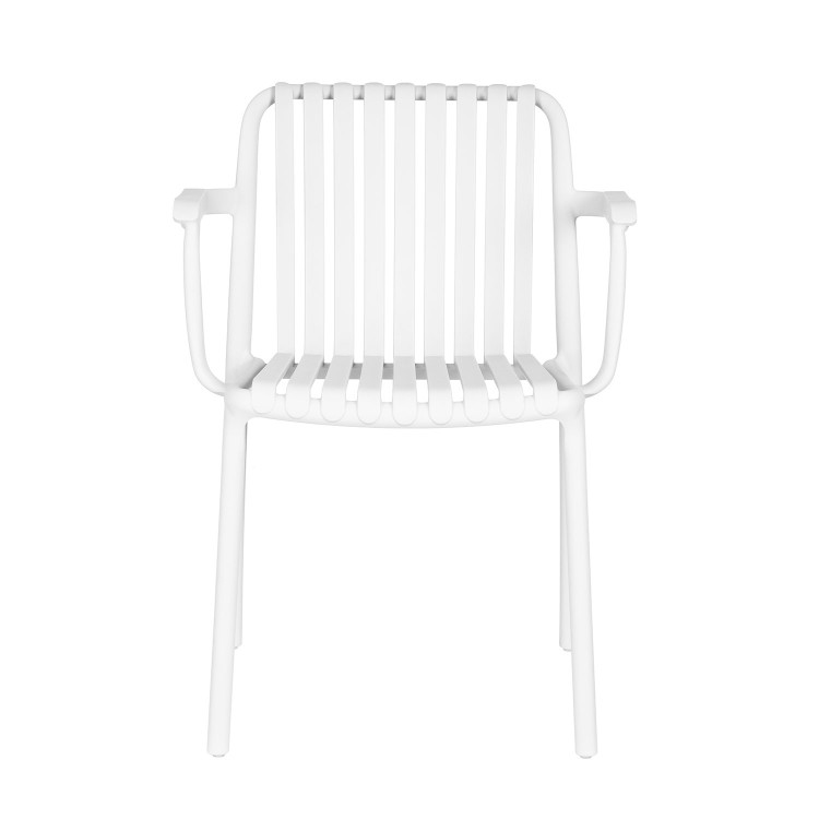 Silla con reposabrazos Cloe Blanca-Casa Thai