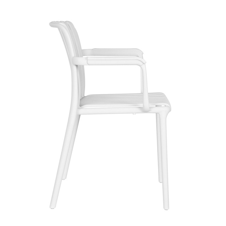 Silla con reposabrazos Cloe Blanca-Casa Thai