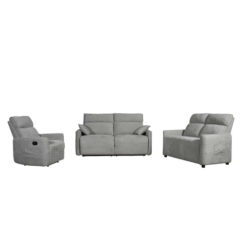 FAUTEUIL PRAGA GRIS RELAX MANUEL 1 PLACE