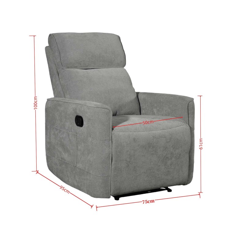 FAUTEUIL PRAGA SABLE RELAX MANUEL 1 PLACE