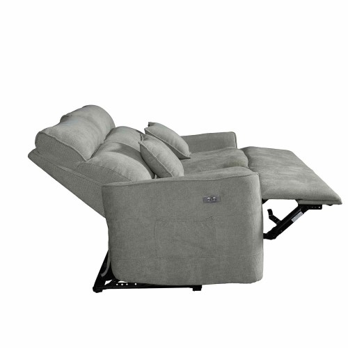 SILLÓN PRAGA GRIS 3 PLAZAS ELÉCTRICO