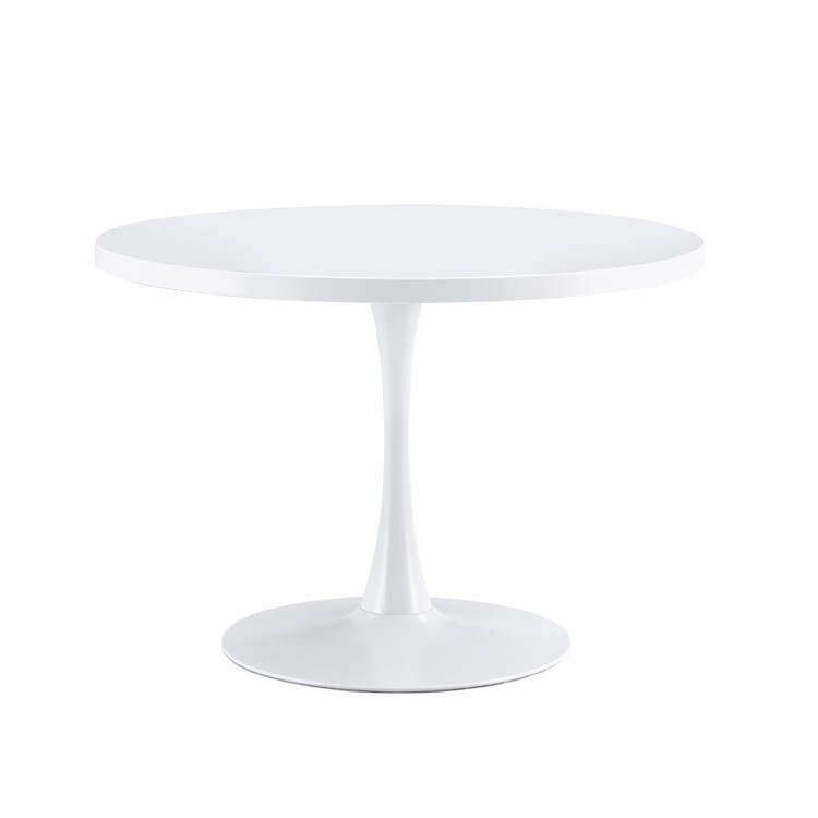TAVOLO ROTONDO TEBA LEGNO GAMBA BIANCA 110