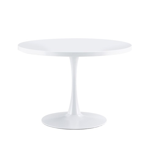 TAVOLO ROTONDO TEBA LEGNO GAMBA BIANCA 110