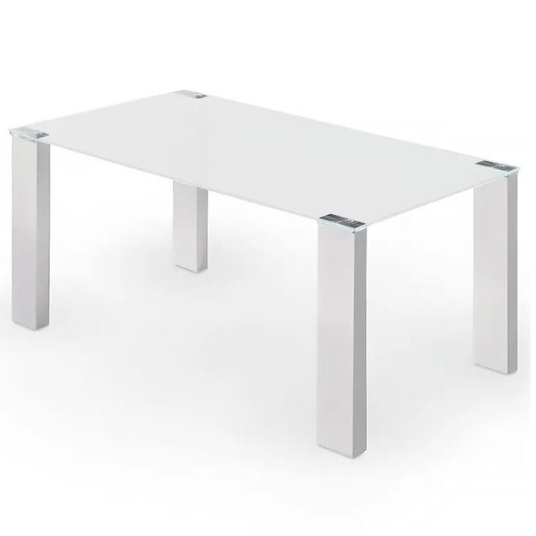 MESA SOUL - CRISTAL BLANCO PATAS BLANCAS