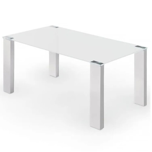 MESA SOUL - CRISTAL BLANCO PATAS BLANCAS