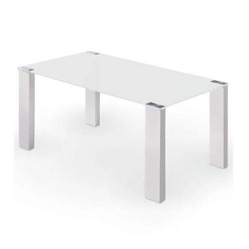 MESA SOUL - CRISTAL BLANCO PATAS BLANCAS