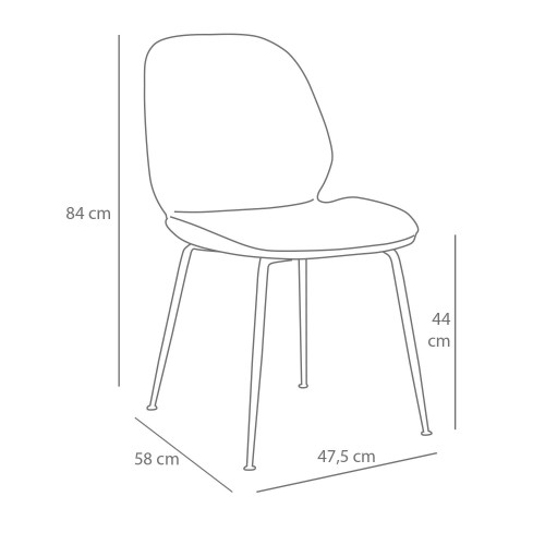 SILLA LAIMA TERCIOPELO VERDE