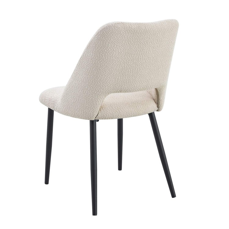 Chaise eros sable pavée noire