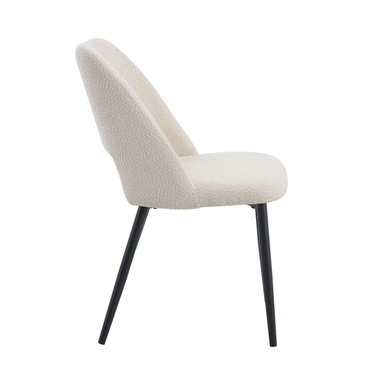 Chaise eros sable pavée noire