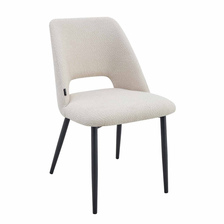 Chaise eros sable pavée noire
