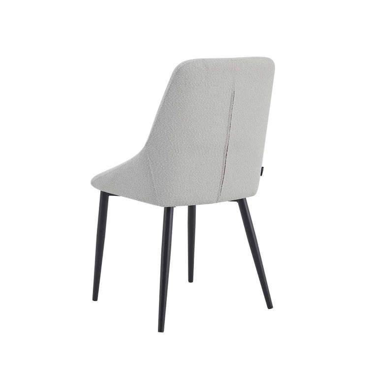 Chaise Niki gris patte noire - CasaThai