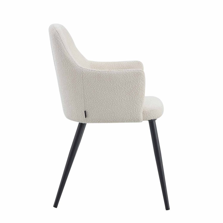 Poltrona Classic sabbia gamba nera - CasaThai