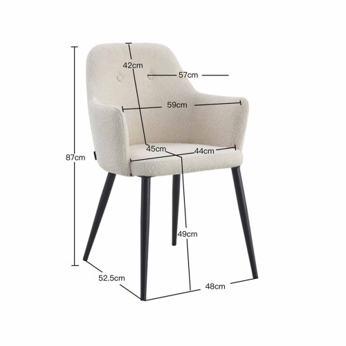 Sillón Classic Tejido Gris Pata Negra-CasaThai