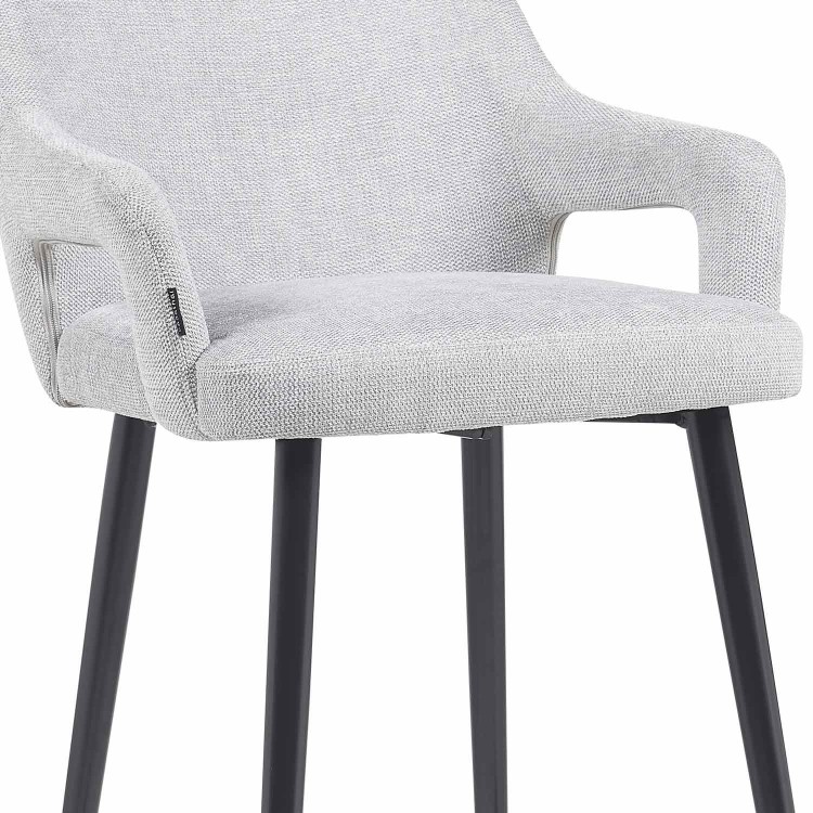 Tabouret Tebas gris clair - CasaThai