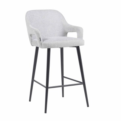 Tabouret Tebas gris clair - CasaThai