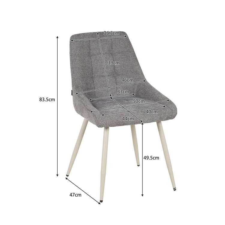 Sedia Eva Sabbia Gambe Beige-CasaThai