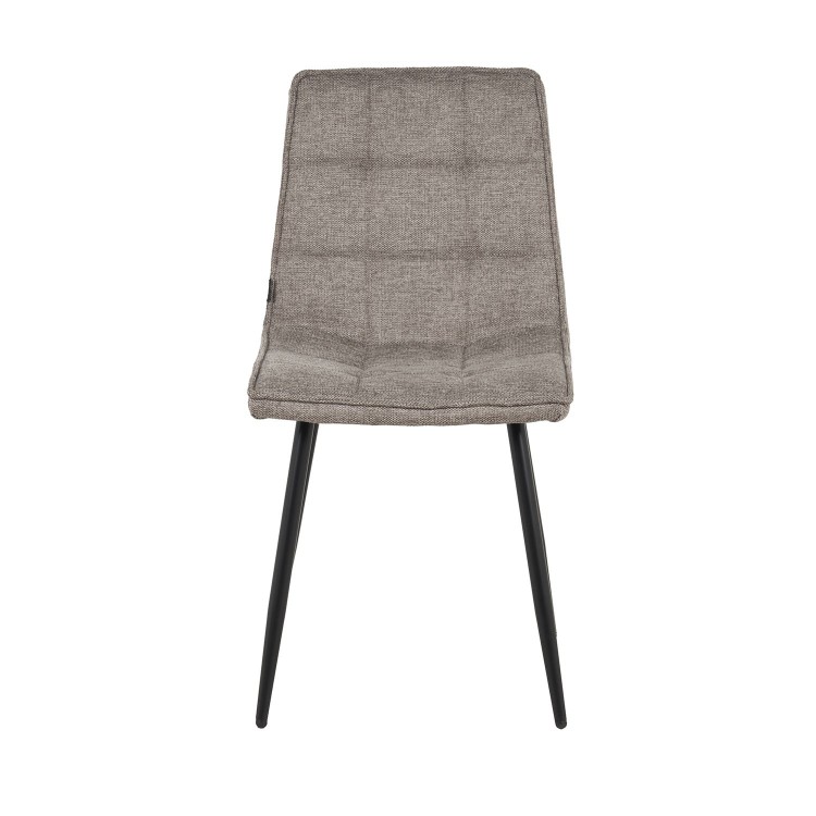 Sedia Telma marrone gambe nere-CasaThai