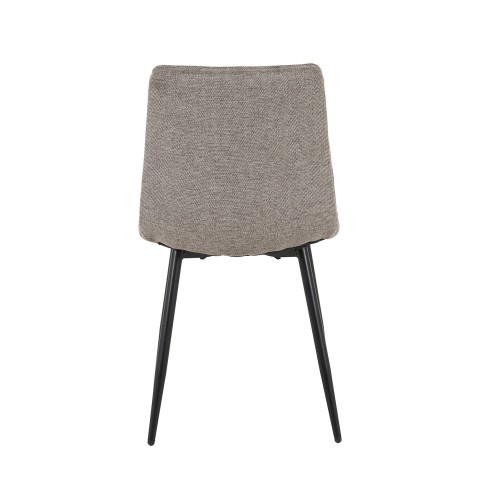 Sedia Telma marrone gambe nere-CasaThai