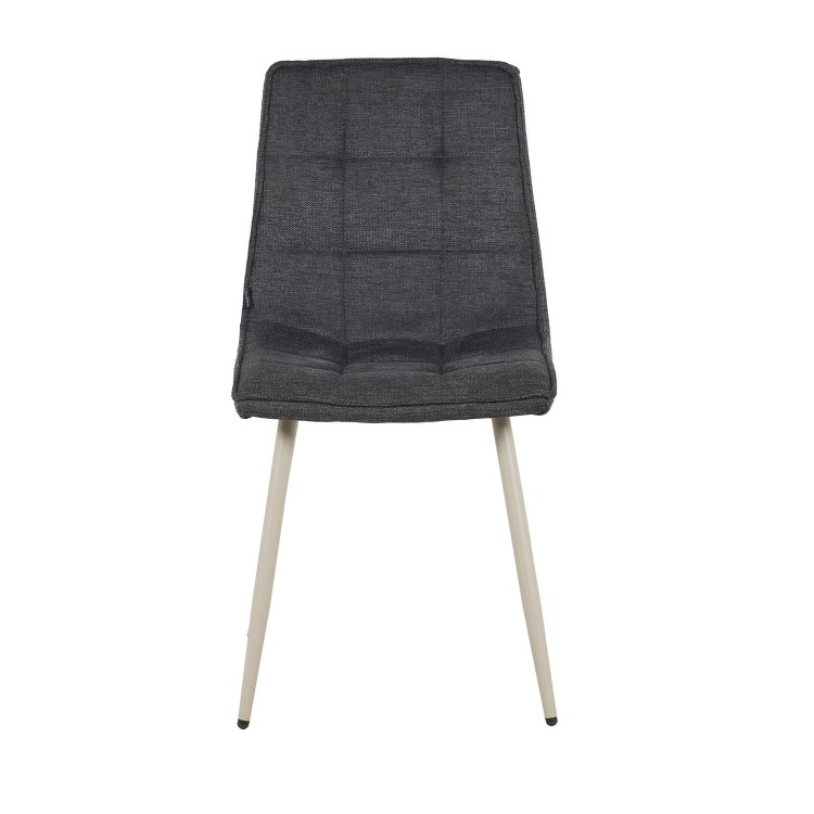 Sedia Telma Grigio Antracite Gamba Beige-CasaThai