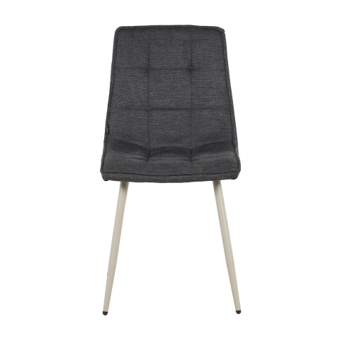 Sedia Telma Grigio Antracite Gamba Beige-CasaThai