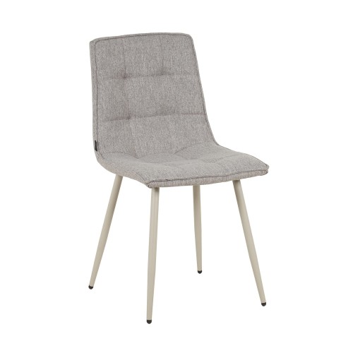 Silla Telma Gris Oscuro Pata Beige-CasaThai