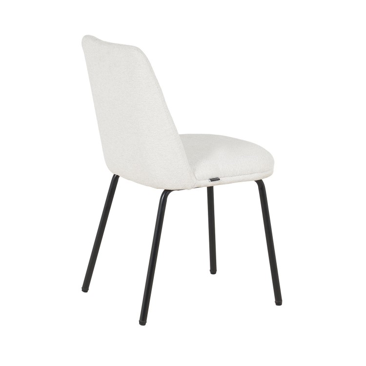 Sedia Lisa Colore Sabbia Gambe Nere-CasaThai