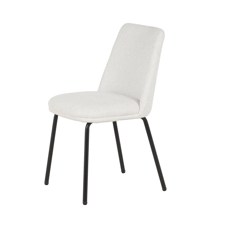 Sedia Lisa Colore Sabbia Gambe Nere-CasaThai