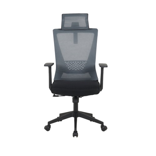 SCHREIBTISCHSTUHL COMFORT SCHWARZ UND GRAU