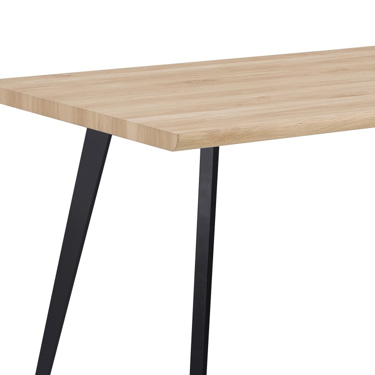 TAVOLO ARYA IN LEGNO CON GAMBE NERE