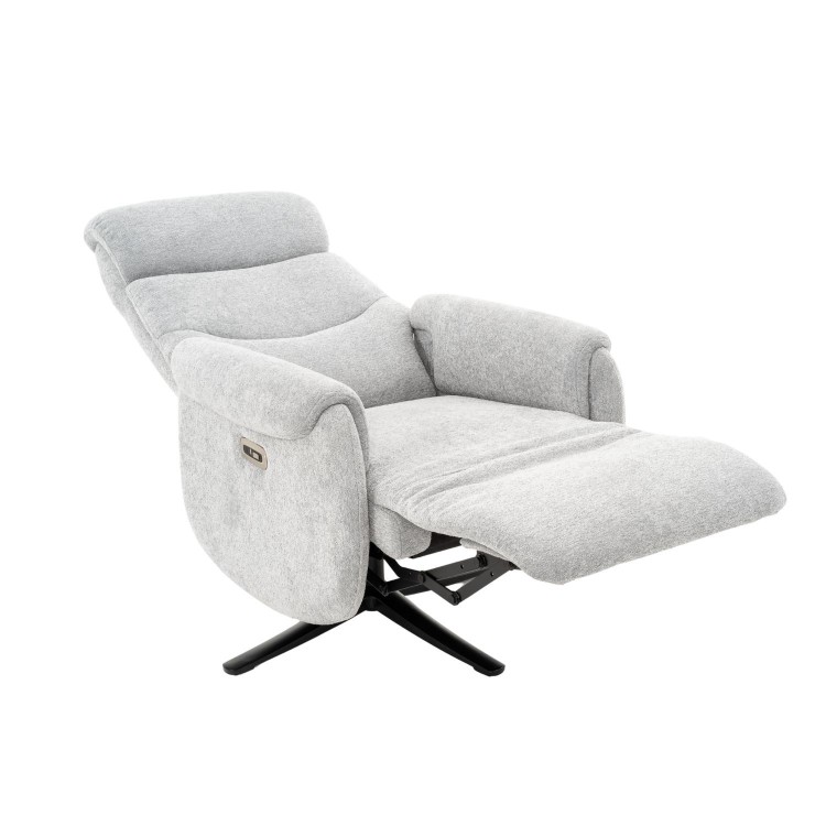 FAUTEUIL RELAX ÉLECTRIQUE CHIPRE GRIS CLAIR