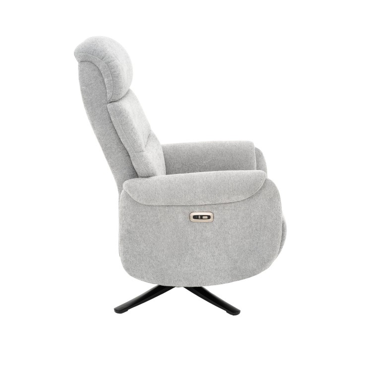 FAUTEUIL RELAX ÉLECTRIQUE CHIPRE GRIS CLAIR