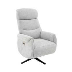 FAUTEUIL RELAX ÉLECTRIQUE CHIPRE GRIS CLAIR