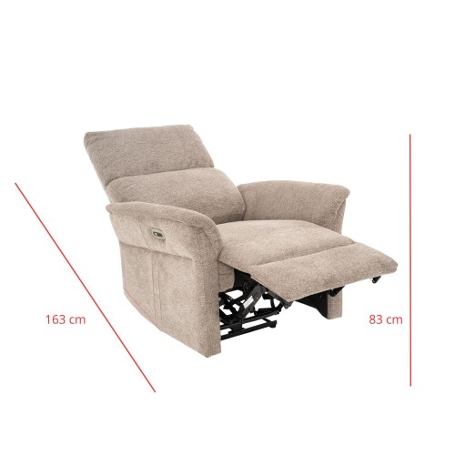 SILLÓN OLAF RELAX ELÉCTRICO MARRÓN