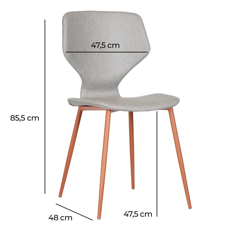 CADEIRA STYLE TÊXTIL CINZA ANTRACITE