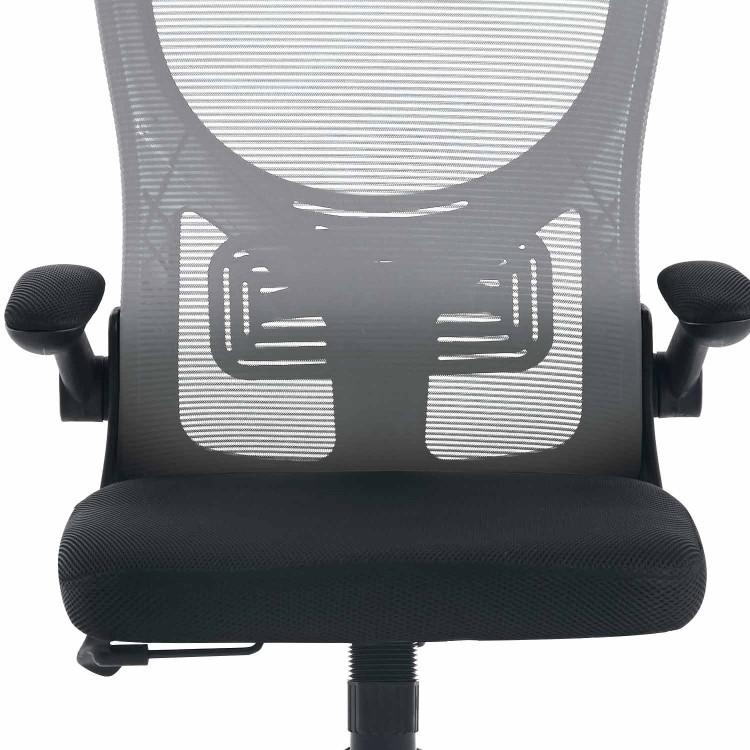 CHAISE DE BUREAU JARA GRISE ET NOIRE