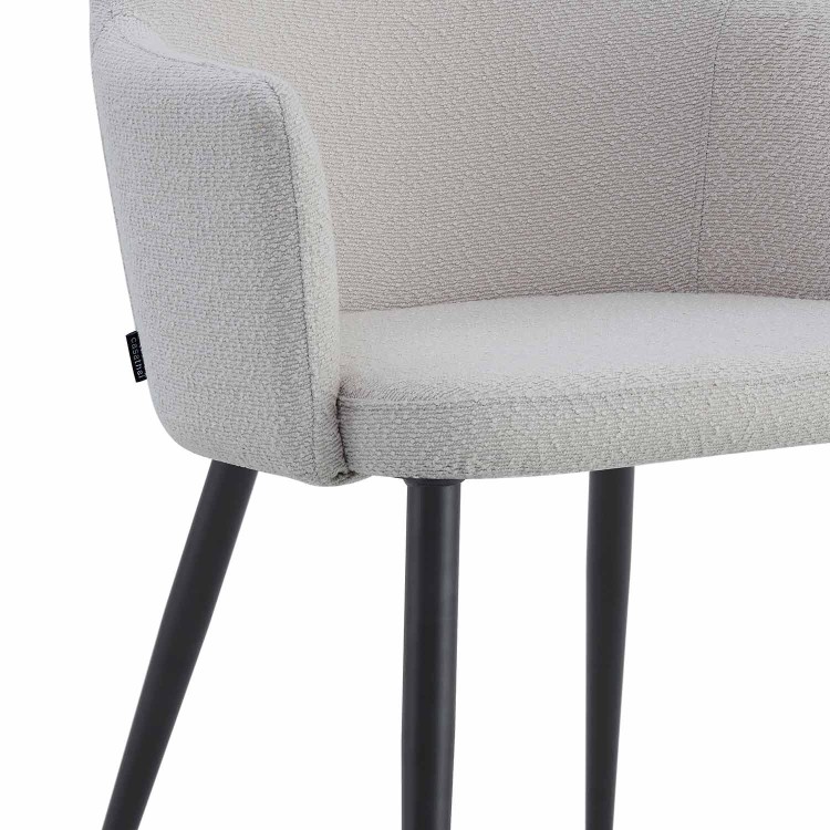 SESSEL CLASSIC STOFF GRAU BEIN SCHWARZ