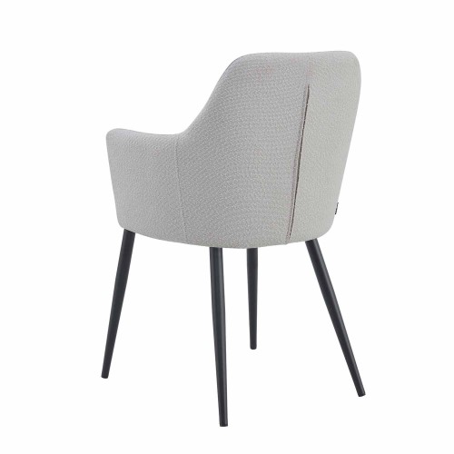 SILLÓN CLASSIC TEJIDO GRIS PATA NEGRA